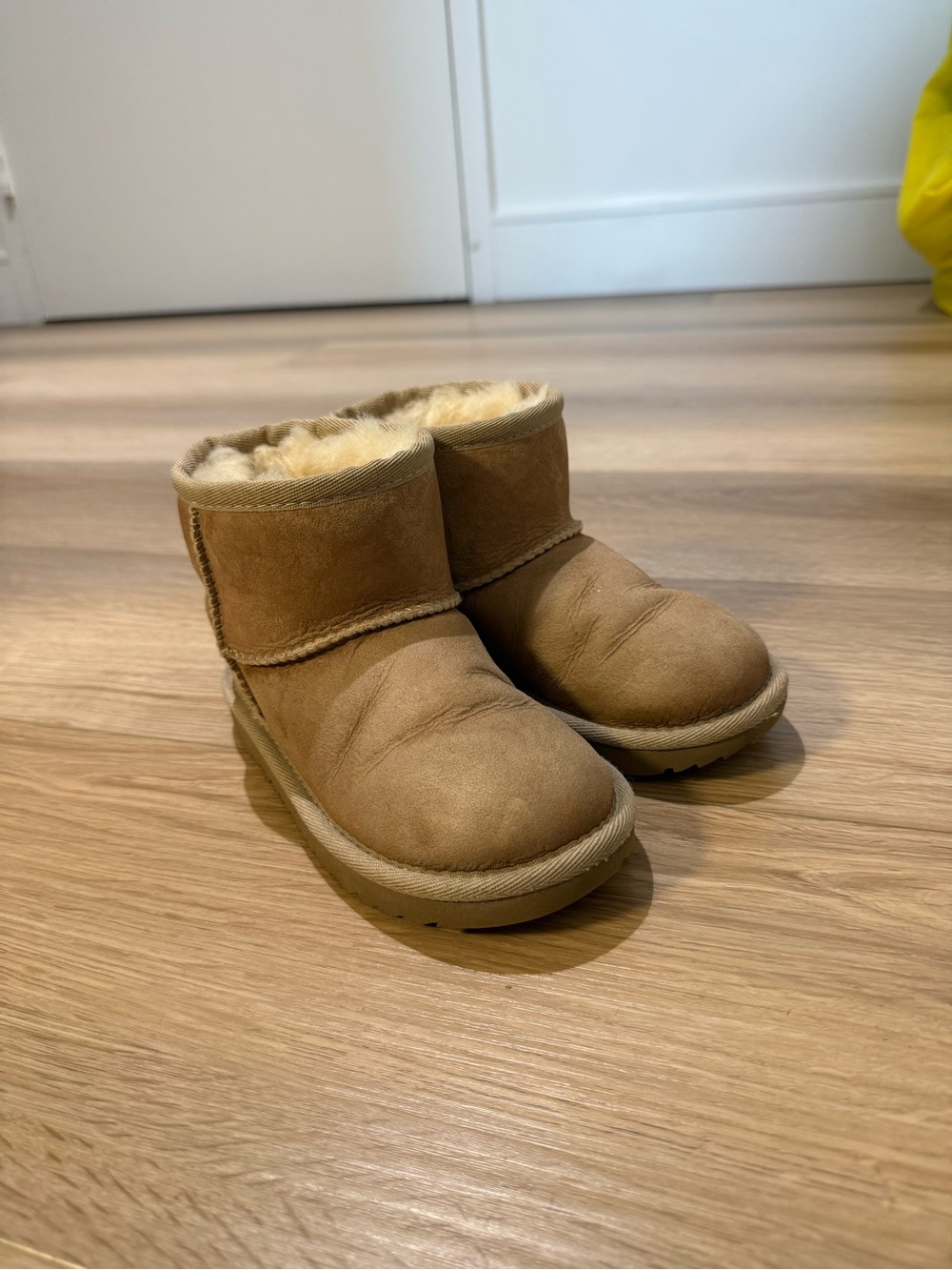 UGG Kids Chestnut Suede Shearling Boot
